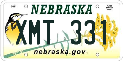 NE license plate XMT331
