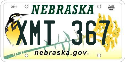 NE license plate XMT367
