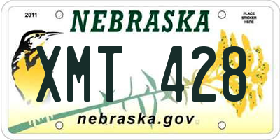 NE license plate XMT428