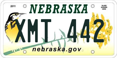 NE license plate XMT442
