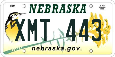 NE license plate XMT443
