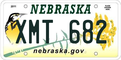 NE license plate XMT682