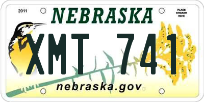 NE license plate XMT741