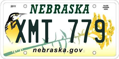 NE license plate XMT779