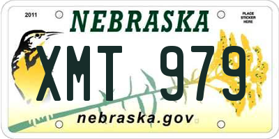 NE license plate XMT979