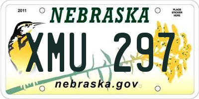 NE license plate XMU297