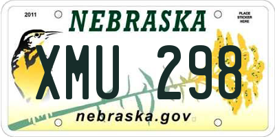 NE license plate XMU298