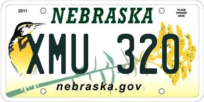NE license plate XMU320