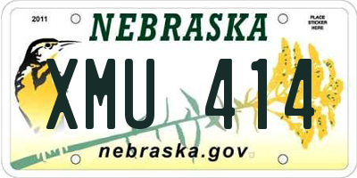 NE license plate XMU414