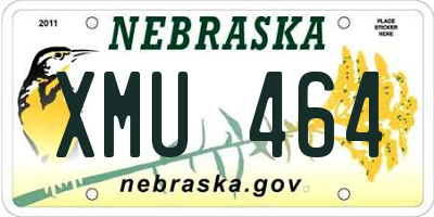 NE license plate XMU464