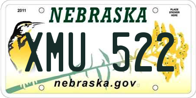 NE license plate XMU522