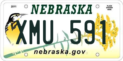NE license plate XMU591