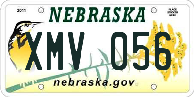 NE license plate XMV056