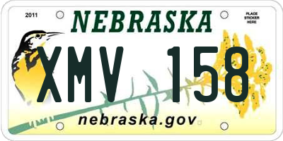 NE license plate XMV158