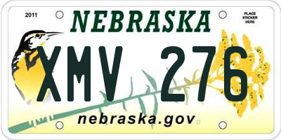 NE license plate XMV276