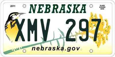 NE license plate XMV297