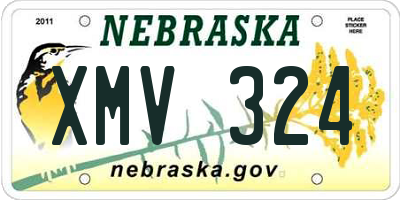 NE license plate XMV324