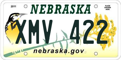 NE license plate XMV422