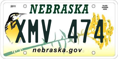 NE license plate XMV474