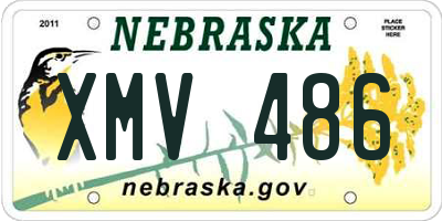 NE license plate XMV486