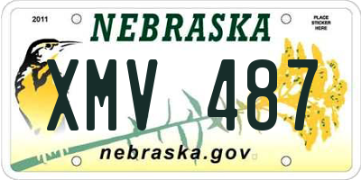 NE license plate XMV487