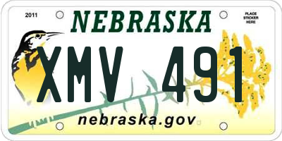 NE license plate XMV491