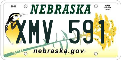 NE license plate XMV591