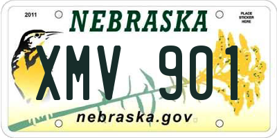 NE license plate XMV901