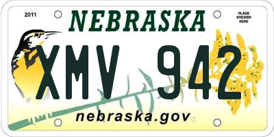 NE license plate XMV942