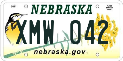 NE license plate XMW042