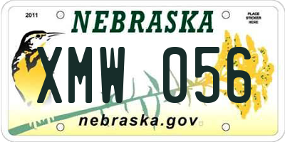 NE license plate XMW056