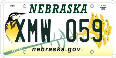 NE license plate XMW059