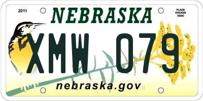 NE license plate XMW079