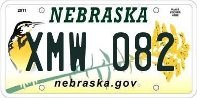 NE license plate XMW082