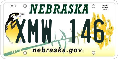 NE license plate XMW146