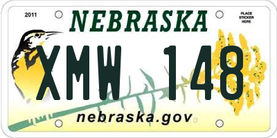 NE license plate XMW148