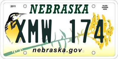 NE license plate XMW174