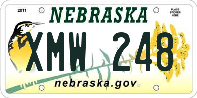 NE license plate XMW248