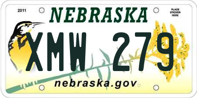 NE license plate XMW279