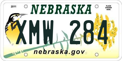 NE license plate XMW284