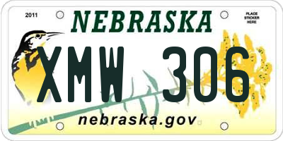 NE license plate XMW306