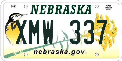 NE license plate XMW337