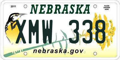 NE license plate XMW338