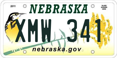 NE license plate XMW341