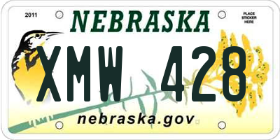 NE license plate XMW428