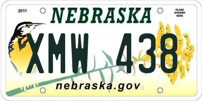 NE license plate XMW438