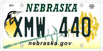 NE license plate XMW440
