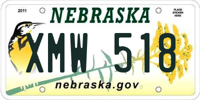 NE license plate XMW518
