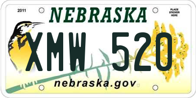 NE license plate XMW520