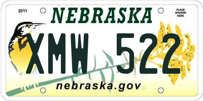 NE license plate XMW522